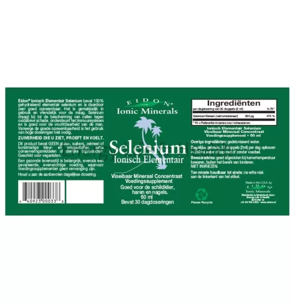 eidon_selenium_label Eidon Ionisch vloeibaar Selenium