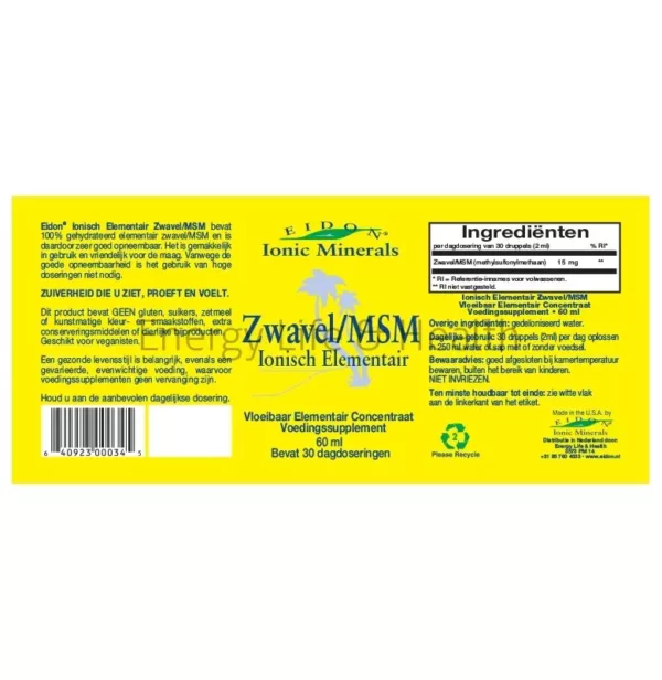 eidon_zwavel_label Eidon Ionisch vloeibaar Zwavel/MSM